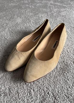 Замшеві балетки jil sander оригінал