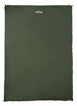 Коврик двухместный самонадувающийся tribe comfort 5 cm double t-bb-0015-green