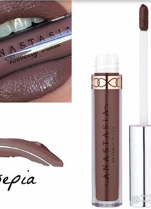 Anastasia beverly hills liquid lipstick у відтінку sepia