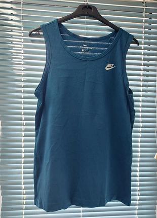 Чоловіча спортивна бавовняна майка nike tee (s-m)