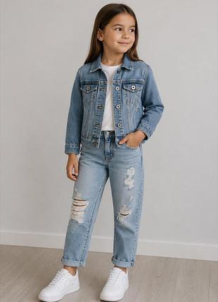 Фірмова джинсова куртка zara 5-6 років