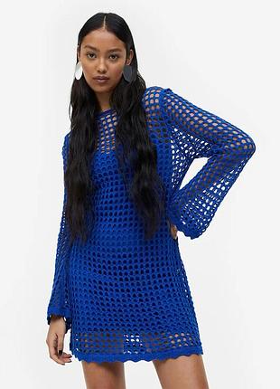 Сукня сітка на пляж синя h&m divided