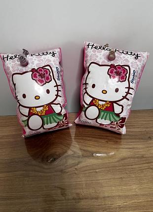 Надувні нарукавники для плавання з дизайном hello kitty