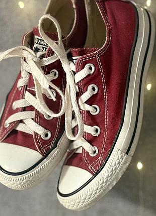 Кеди converse червоні