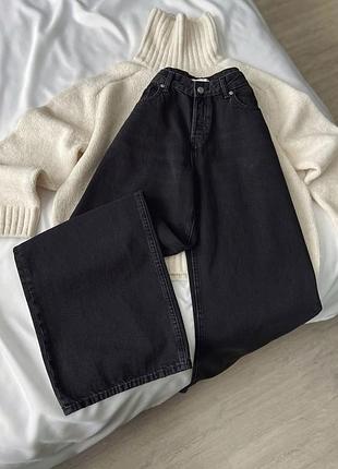 Джинсы фасона wide leg палаццо h&amp;m на невысокий рост