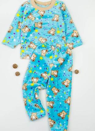 Пижама детская пижамка махровая теплая