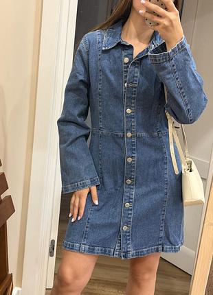 Джинсова сукня vero moda темно-синя м