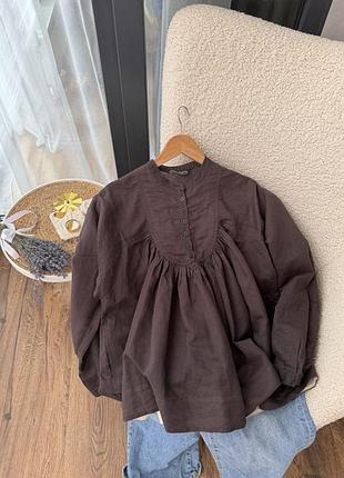 Крута натуральна блуза розлітайка, оверсайз allsaints, 12р