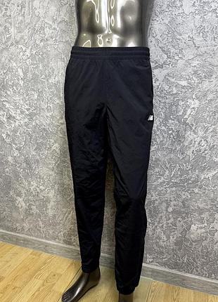 New balance штаны l-xl размер трекинговые черные на манжетах