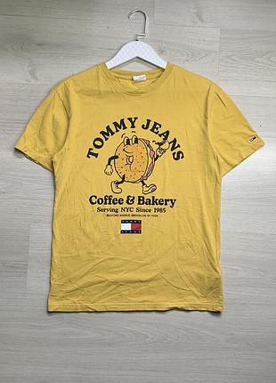 Чоловіча футболка tommy hilfiger оригінал преміальна бавовна стильна базова casual брендова футболка розмір s–m / ua 44–46 чудовий стан