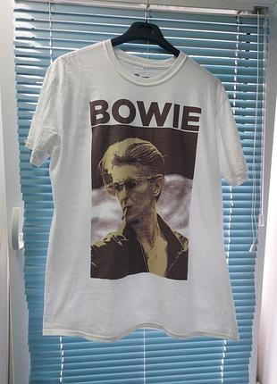 Женская оверсайз хлопковая футболка (медч) bowie