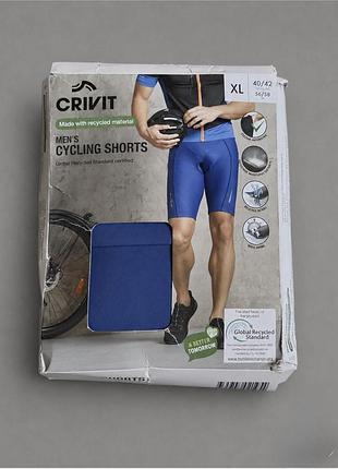 Чоловічі велосипедні шорти велошорти велосипедки crivit sports