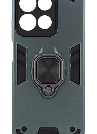 Чехол armored force для motorola g17 противоударный с подставкой кольцо зеленый