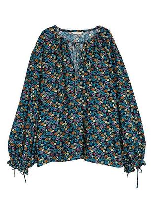 Вільна блуза в квітах h&m, xs-s