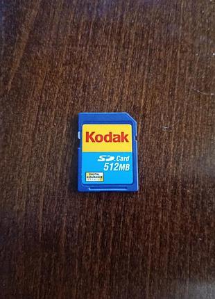 Карта пам'яті kodak sd 512 mb