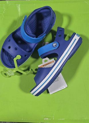 Детские сандалии для мальчика crocs kids crocband 12856-4bx-
#c12 29-30 18.3 см синие