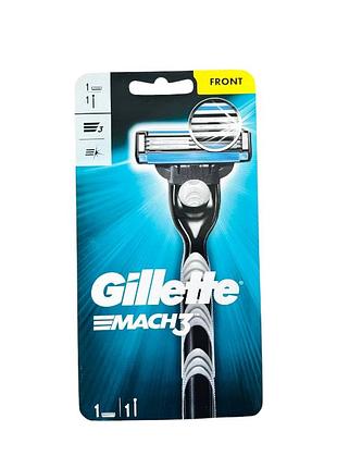 Станок для бритья gillette mach3 с 1 сменной кассетой на блистере