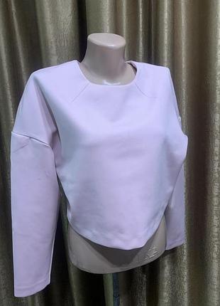 Ніжна пудрова, ніжно-рожева, укорочена кофта топ h&m реглан розмір xs, s, m