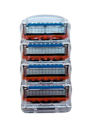 Картриджі gillette fusion5 без упаковки 4 шт.
