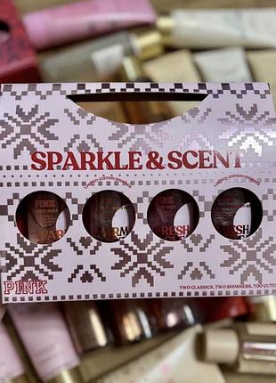 Набір 4 міні спреїв по 75 мл victoria's secret exclusive shimmer mist gift set