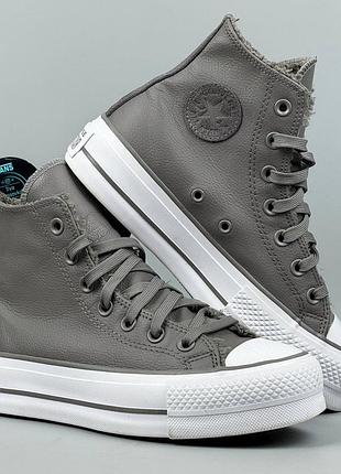 Converse chuck taylor all star platform кеди кросівки кеды кроссовки обувь взуття черевики для міста класичні повсякденне зимние зима конверс конвера