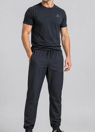 Оригінальні спортивні штани adidas terrex чоловічі літні мікрофібра стрейч чорні