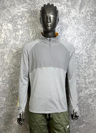 Under armour run coldgear кофта лонгслив l размер беговая серая
