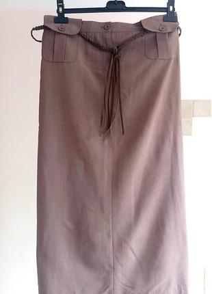 С льном длинная юбка bonmarché