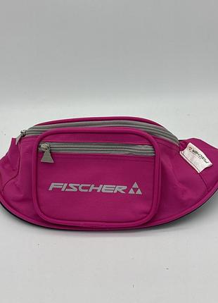 Яскраво-рожева поясна сумка fischer waistbag, призначена для бігу та активного відпочинку