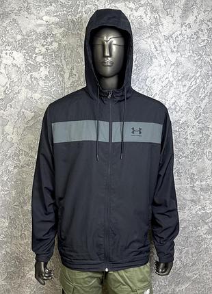Under armour кофта ветровка xl размер спортивная черная