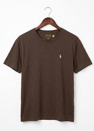Футболка polo ralph lauren classic оригінал m коричнева 10/10
