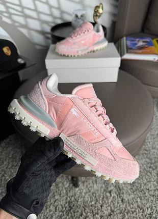 Женские кроссовки lacoste elite active pink