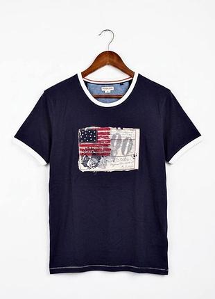Футболка u.s. polo assn. "90' president tee" вінтаж оригінла s-m синя