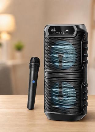 Колонка kts-2060 / bluetooth-акустическая система с двумя 6,5 дюймовыми динамиками / колонка с rgb-подсветкой