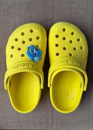 Детские сабо crocs,жилтые, с 10, 15,5 см