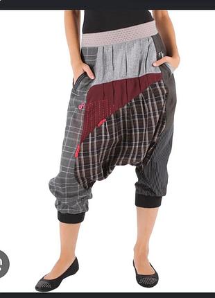 Стильные брюки-шаровары печворк от desigual (оригинал)