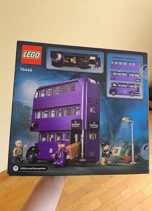 Lego harry potter 76446 knight bus adventure — 499 деталей + подарунок lego пакет