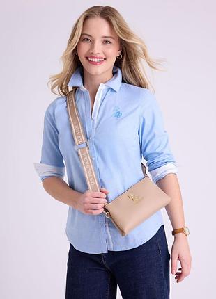 Жіноча сумка кросбоді u.s. polo assn з логотипом