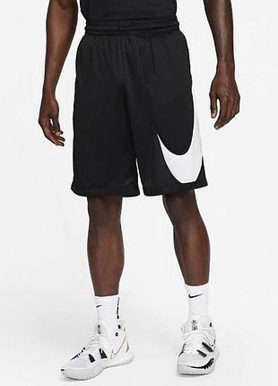 Чоловічі шорти nike dri-fit літні спортивні чорні mesh thailand
