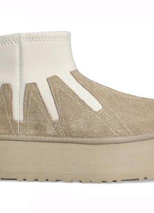 Жіночі черевики ugg classic mini dipper platform ankle boots neutrals х діпер 40