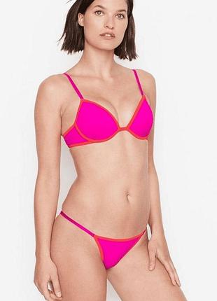 Купальник пуш-ап neon pink victoria’s secret