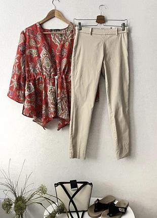 Котонові завужені штани h&m