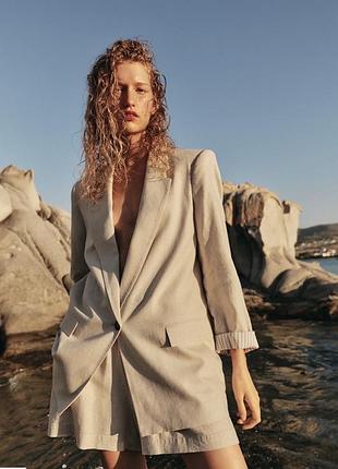 Блейзер zara xxl linen