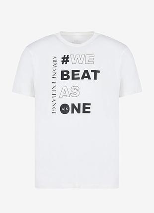Чоловіча футболка armani exchange “we beat as one” (regular fit) розмір xxl