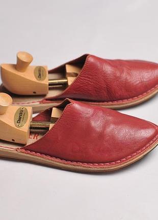 Женские кожаные тапки мароканские бабушки camper leather morrocan slipper babouche shoes - 37
