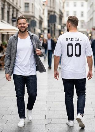 Біла чоловіча футболка radical