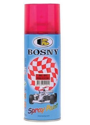 Фарба лак для тонування 400ml "bosny" червоний №01 (12шт/уп)