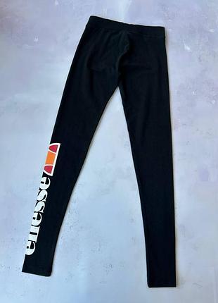 Лосины на девочку хлопковые черные ellesse р. xs (uk 8)