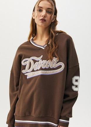 Світшот pull&bear pacific republic жіночий s оверсайз