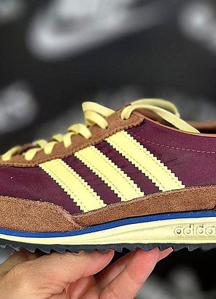 Женские кроссовки adidas sl 72 og в цвете "maroon / almost yellow / preloved brown"(оригинал)38-24см.